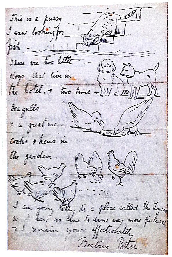 A letter from Beatrix Potter