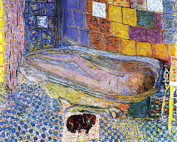Pierre Bonnard, Nude in the Bath and Small Dog