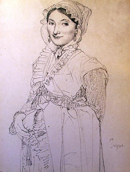 Figure 2: drawing of woman, showing hands
